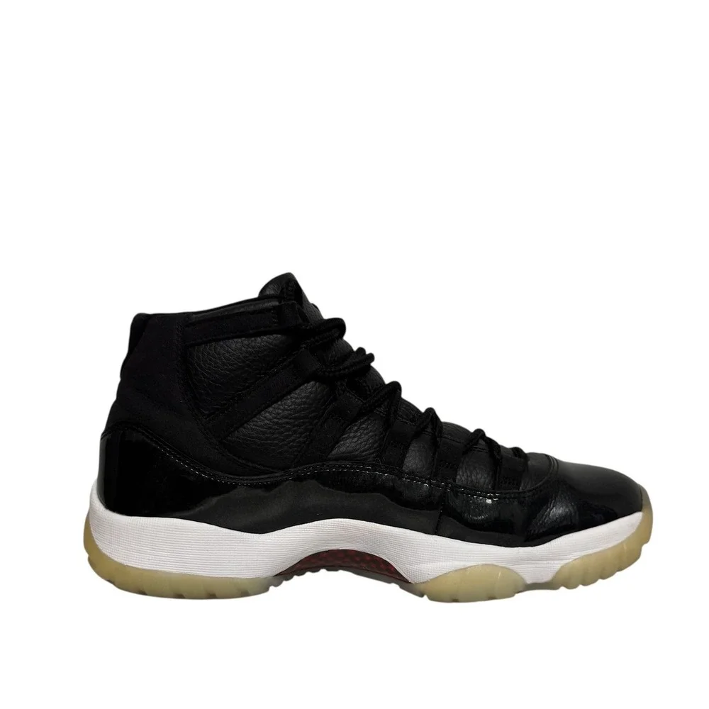 Nike‎ Air Jordan XI Retro 72-10 Black Gym White 378037-002 Mens Basketball Shoes